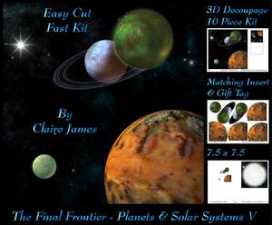 The Final Frontier - Planets & Solar Systems 5 Insert & Tag