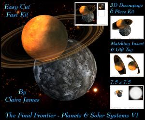 The Final Frontier - Planets & Solar Systems 6 +insert & Tag
