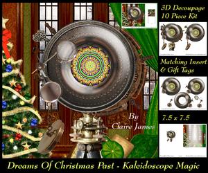Dreams of Christmas Past - Kaleidoscope Magic + Insert & Tag