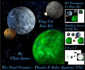 The Final Frontier Planets & Solar Systems 8 + Insert & Tag