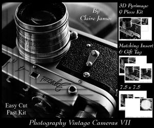 Photography Vintage Camera Kit 7 + Insert Tag