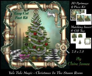 Yule Tide Magic - the Steam Room at Christmas + Insert & Tag