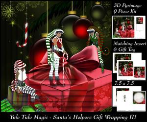 Yule Tide Magic - Santas Helpers Gift Wrapping 3 +insert+ta