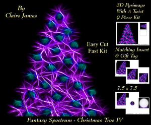 Fantasy Spectrum - Christmas Tree 4 + Insert & Tag