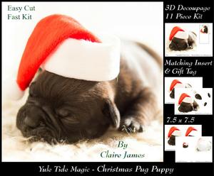 Image of cup654582_2236 - Yule Tide Magic - Christmas Pug Puppy + Insert & Tag