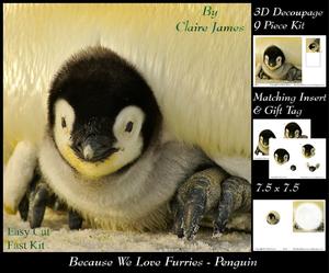 Because We Love Furries - Penguin 3D + Insert & Tag
