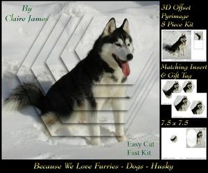 Furry Friends & Familiars - Dogs - Husky Pyrimage Insert+tag