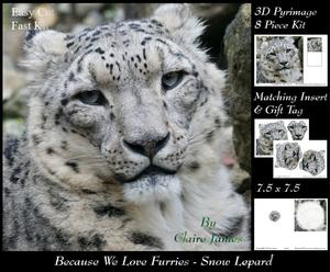 Because We Love Furries - Snow Lepard + Insert & Tag