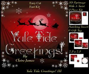 Simply Yule Tide Greetings! 3 Twisted Pyrimage +insert & Tag