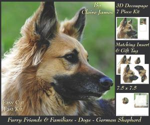 Furry Friends & Familiars - Dogs - German Shepherd 2 + Tag +