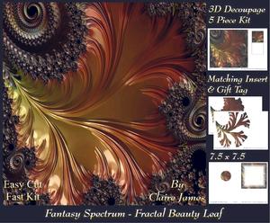 Fantasy Spectrum - Fractal Beauty Metallic Leaf + Insert+tag