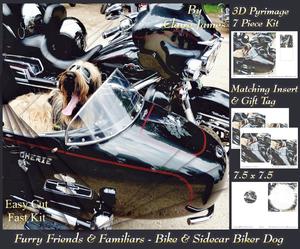 Furry Friends & Familiars - Dogs - Bike & Sidecar Biker Dog+