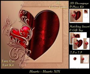 Love Hearts & Valentines - Hearts 19 + Insert & Tag