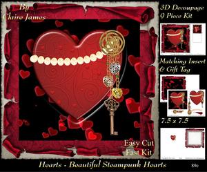 Love Hearts & Valentines - Steampunk Heart 89c2 +tag+