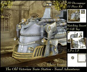 The Old Victorian Train Station 10 - Steampunk Train +tag +