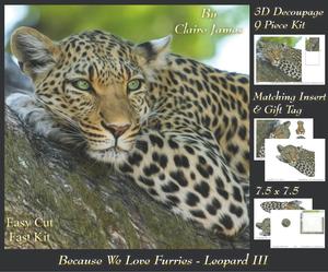 Because We Love Furries - Lounging Leopard 3 + Insert & Tag