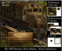 The Old Victorian Train Station 6 - Travel Adventures Insert & Tag