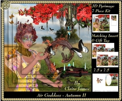 The Air Goddess - Seasons - Autumn (Fall) Pyrimage/Pyramid 2 + Insert & Tag