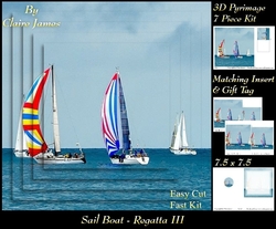 Boats - Sailing - Regatta 3 - Pyrimage/Pyramid + Insert & Tag