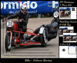 Sport - Bike Sidecar Racing - Pyrimage/Pyramid + Insert & Tag