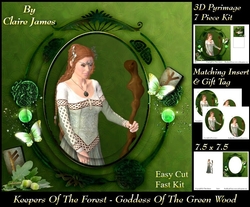 Keepers Of The Forest - Goddess of The Green Wood - Pyrimage/Pyramid + Insert & Tag