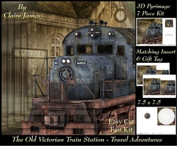 The Old Victorian Train Station 21 - Travel Adventures - Pyrimage/ pyramid + Insert & Tag