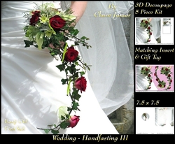 Tying The Knot 3 - Weddings & Handfastings - 3D Decoupage + Matching Insert & Tag