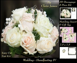 Tying The Knot 4 - Weddings & Handfastings - 3D Decoupage + Matching Insert & Tag 