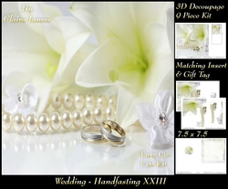 Tying The Knot 23 - Weddings & Handfastings - 3D Decoupage + Matching Insert & Tag