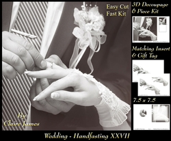 Tying The Knot 27 - Weddings & Handfastings - 3D Decoupage + Matching Insert & Tag 