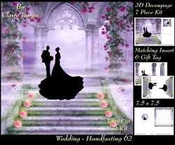 Tying The Knot 62 - Weddings & Handfastings - 3D Decoupage + Matching Insert & Tag