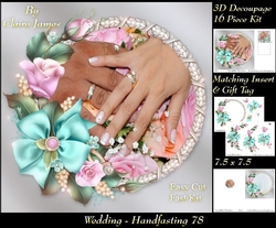 Tying The Knot 78 - Weddings & Handfastings - 3D Decoupage + Matching Insert & Tag 
