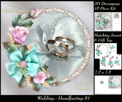 Tying The Knot 81 - Weddings & Handfastings - 3D Decoupage + Matching Insert & Tag 