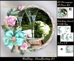 Tying The Knot 83 - Weddings & Handfastings - 3D Decoupage + Matching Insert & Tag