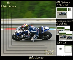 Sport - Bike Racing - 3D Pyrimage + Insert & Tag