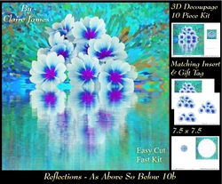 Reflections - As Above So Below 10b - Decoupage + Insert & Tag