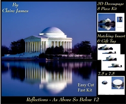 Reflections - As Above So Below 12 - Decoupage + Insert & Tag
