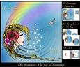 The Seasons - The Joy of Summer - 3D Pyramid/pyramid + Matching Insert & Tag