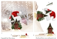 One Sheet Wonders - Christmas Hat House Red - Easy Cut - 3D Decoupage + Insert & Tag