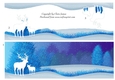 One Sheet Wonders - Christmas Winter Deer - Easy Cut - 3D Decoupage + Insert & Tag