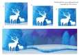 One Sheet Wonders - Christmas Winter Deer - Easy Cut - 3D Pyramid/pyrimage