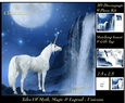Tales of myth magic - Believe in Unicorns - Midnight Unicorn - 3D Decoupage + Insert & Tag