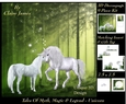 Tales of myth magic - Believe in Unicorns - Unicorn Love - 3D Decoupage + Insert & Tag