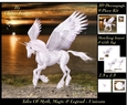 Tales of myth magic - Believe in Unicorns - Pegasus - 3D Decoupage + Insert & Tag