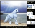 Tales of myth magic - Believe in Unicorns - Evening Beach Run - 3D Decoupage + Insert & Tag