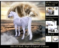 Tales of myth magic - Believe in Unicorns - Paddling - 3D Decoupage + Insert & Tag