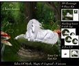 Tales of myth magic - Believe in Unicorns -  Just Chilling - 3D Pyramid/pyrimage + Insert & Gift Tag