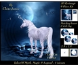 Tales of myth magic - Believe in Unicorns -  Moon Gazing - 3D Pyramid/pyrimage + Insert & Gift Tag