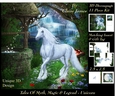 Tales of myth magic - Believe in Unicorns - Recharging the Wishing Well - 3D Decoupage + Insert & Tag