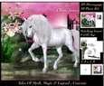 Tales of myth magic - Believe in Unicorns - Sunset Stroll - 3D Decoupage + Insert & Tag